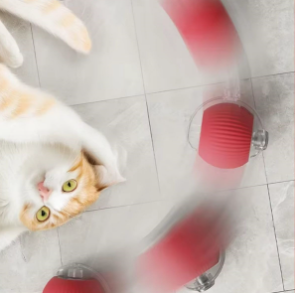 Patiboo İnteraktif Akıllı Kedi Oyuncak Topu – Işıklı ve İpli Hareketli Kedi Oyuncağı