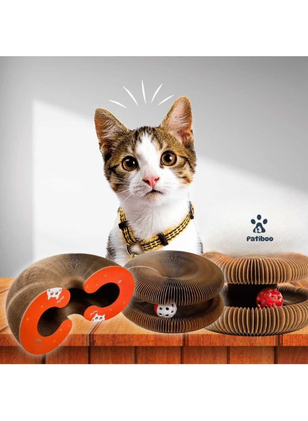 🐾 Patiboo™ Akıllı Tırmalama ve Oyun Yatağı